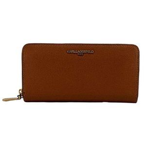 Karl Lagerfeld | Women's Leather Wallet | Brown | 8.5 X 4.5